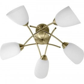 Lampadario Activejet NIKITA 5P Patyna Bianco Metallo Vetro 200 W