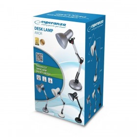 Lampada da scrivania Esperanza ELD112K Nero Plastica 12 W
