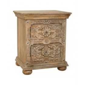 Comodino Alexandra House Living Marrone 40 x 60 x 50 cm