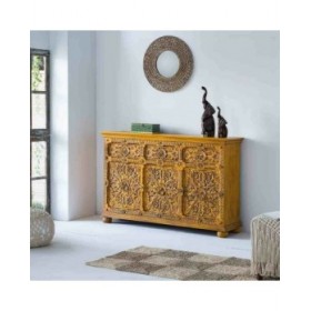 Credenza Alexandra House Living Giallo Ferro Legno di mango 45 x 96 x 147 cm