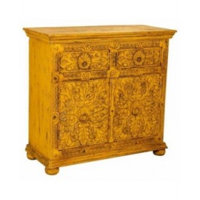 Credenza Alexandra House Living Giallo Ferro Legno di mango 40 x 90 x 90 cm