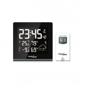 Stazione Meteorologica Multifunzione Greenblue GB151 Bianco Nero