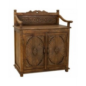 Credenza Alexandra House Living Marrone Ferro Legno di mango 42 x 85 x 70 cm