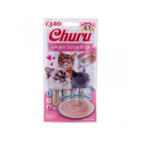 Spuntino per Cat Inaba EU106 Salmone Tonno Pesce 4 x 14 g