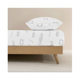 Lenzuolo con angoli aderenti Friends Multicolore Singolo