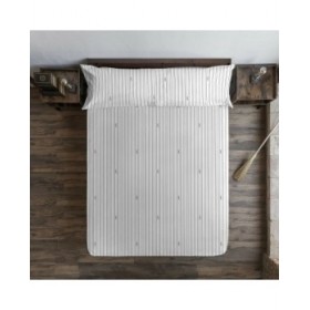 Lenzuolo con angoli Harry Potter Bianco Grigio marengo Singolo