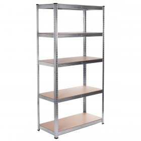 Scaffale Greenblue GB378 180 x 90 x 40 cm Grigio acciaio galvanizzato Legno MDF 75 Kg