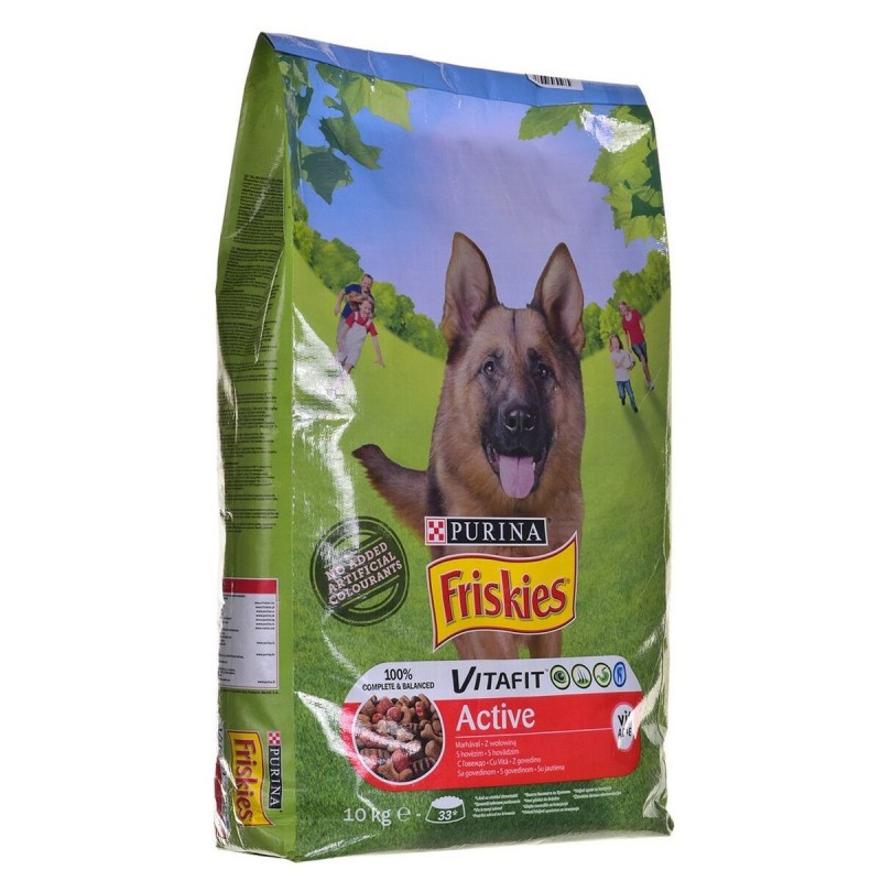 mangime Purina Friskies Active Adulto Carne di vitello 10 kg