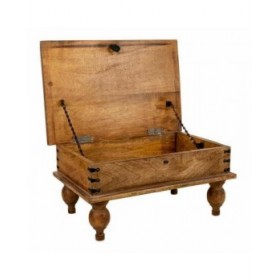 Baule Alexandra House Living Marrone Metallo Legno di mango 40 x 30 x 60 cm Stile artigianale