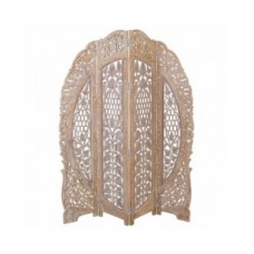 Paravento Alexandra House Living Bianco 2 x 180 x 153 cm