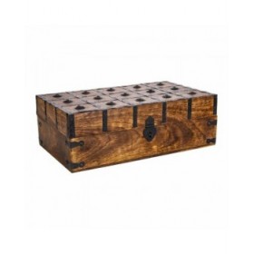 Baule Alexandra House Living Marrone Metallo Legno di mango 20 x 12 x 38 cm Stile artigianale