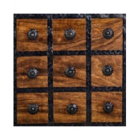 Baule Alexandra House Living Marrone Metallo Legno di mango 20 x 12 x 38 cm Stile artigianale