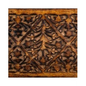 Baule Alexandra House Living Marrone Legno di mango 15 x 15 x 26 cm Stile artigianale