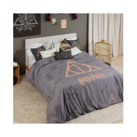 Copripiumino Harry Potter Deathly Hallows Multicolore 175 Fili 140 x 200 cm Singolo