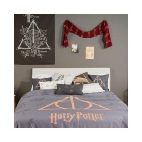 Copripiumino Harry Potter Deathly Hallows Multicolore 175 Fili 140 x 200 cm Singolo