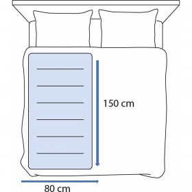 Coperta Elettrica Esperanza EHB001 80 x 150 cm Azzurro Bianco