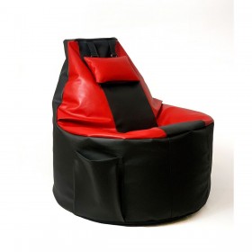 Puff GO GIFT Nero Rosso Crema Bronce Ecopelle 130 x 90 cm