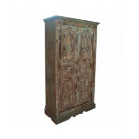 Armadio Alexandra House Living Marrone Legno Riciclato 45 x 204 x 127 cm