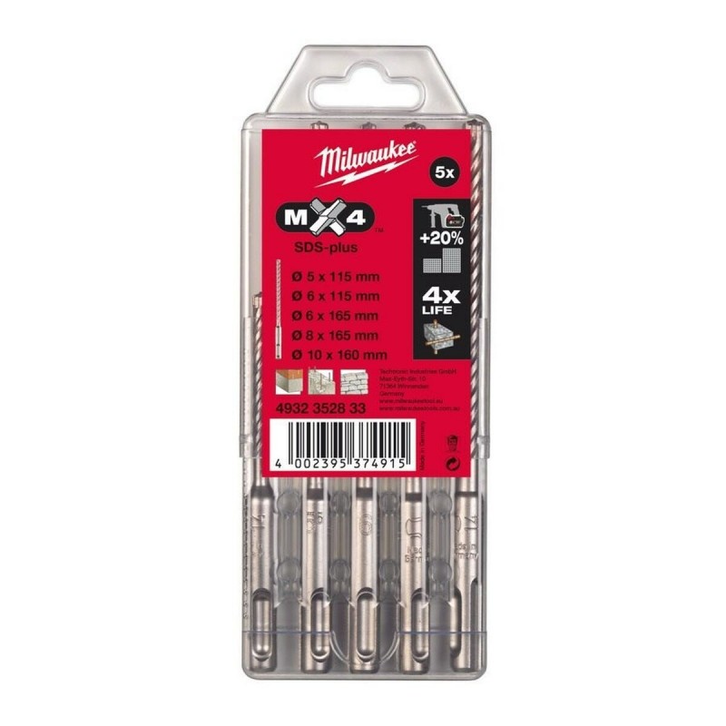 Set di trapani Milwaukee 4932352833 5 Pezzi