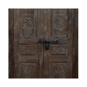 Armadio Alexandra House Living Marrone Legno Riciclato 45 x 220 x 121 cm
