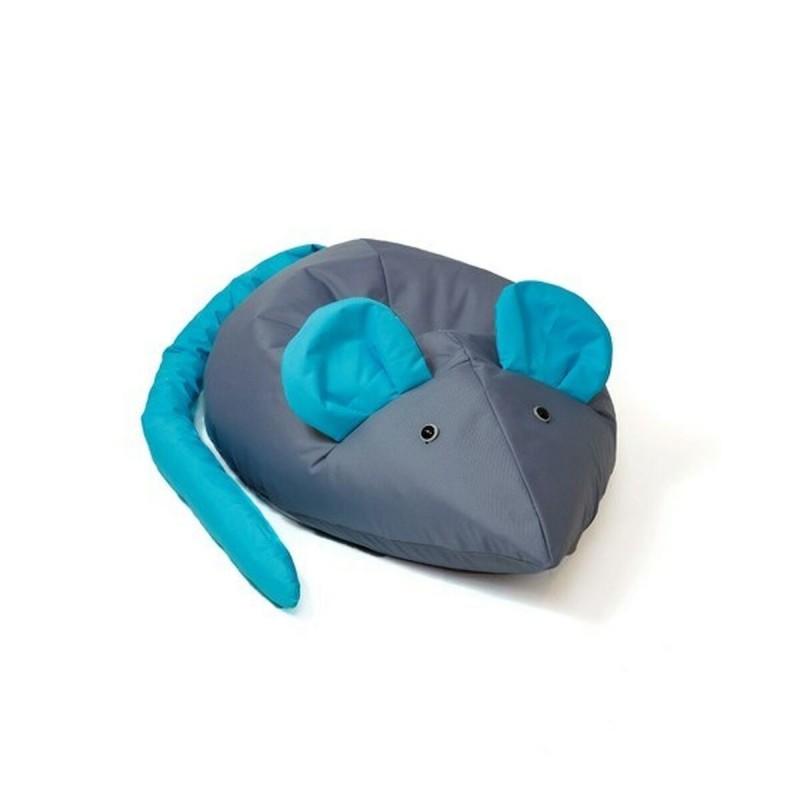 Puff GO GIFT Azzurro Grigio Oxford Mouse