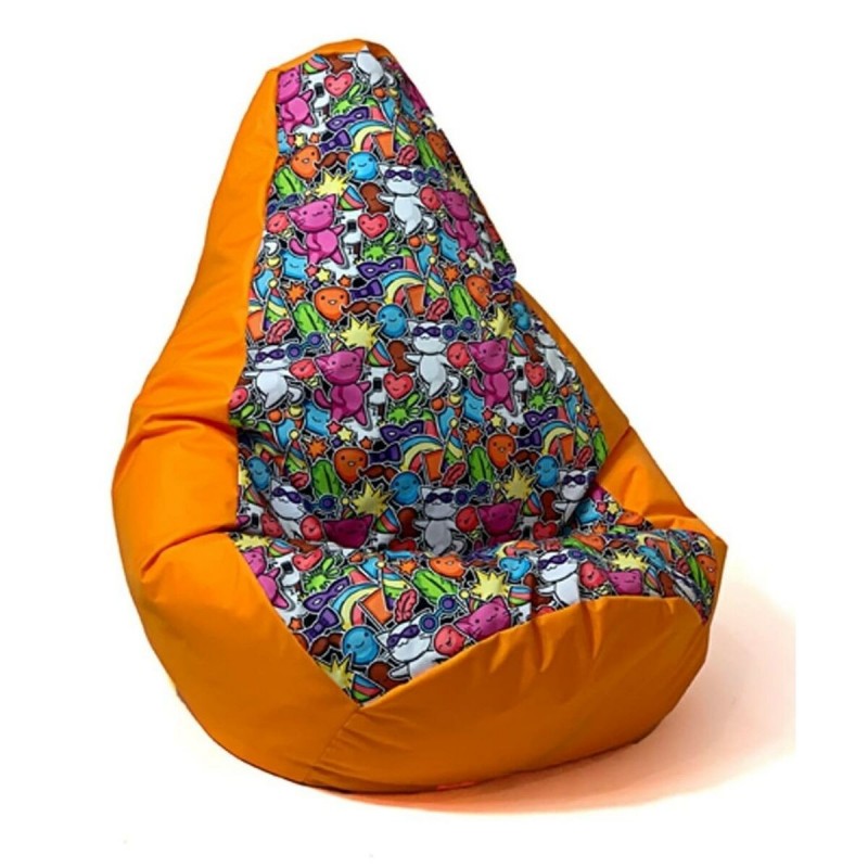 Puff GO GIFT Arancio Oxford tejido antidesgarros 140 x 100 cm