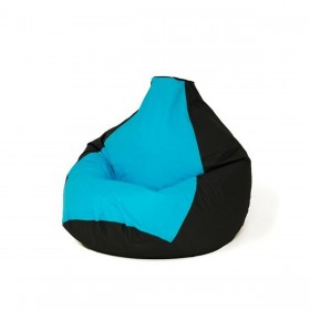 Puff GO GIFT Azzurro Nero 140 x 100 cm Pera