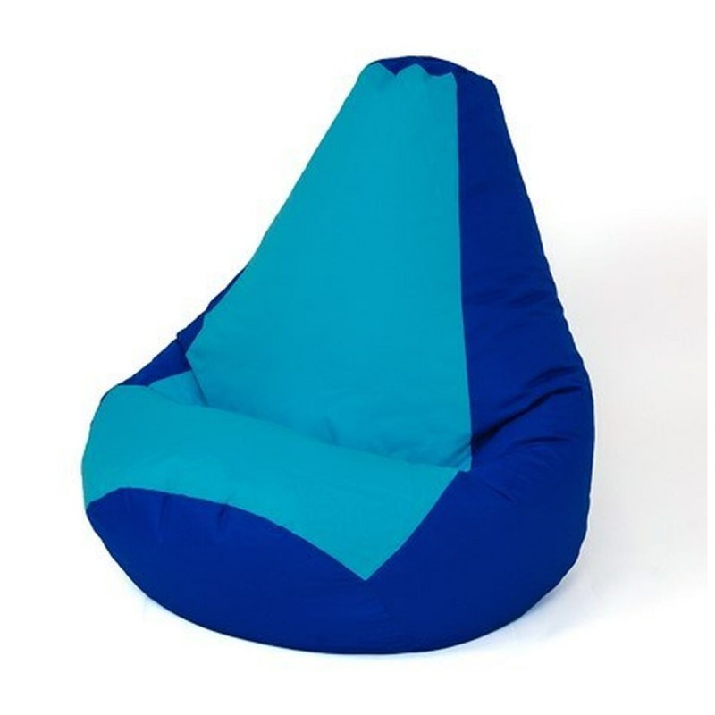 Puff GO GIFT Azzurro Rosso Granato Oxford tejido antidesgarros 140 x 100 cm