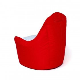 Puff GO GIFT Bianco Rosso Oxford tejido antidesgarros