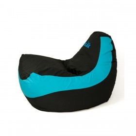 Puff GO GIFT Azzurro Nero Oxford tejido antidesgarros 140 x 100 x 100 cm 140 x 100 cm