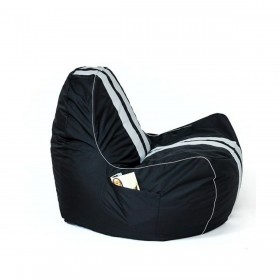 Puff GO GIFT Bianco Nero Oxford tejido antidesgarros 140 x 100 x 100 cm 140 x 100 cm