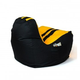 Puff GO GIFT Giallo Nero Oxford tejido antidesgarros 140 x 100 x 100 cm 140 x 100 cm