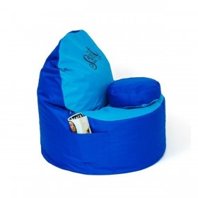 Puff GO GIFT Azzurro Oxford tejido antidesgarros 120 x 80 x 80 cm