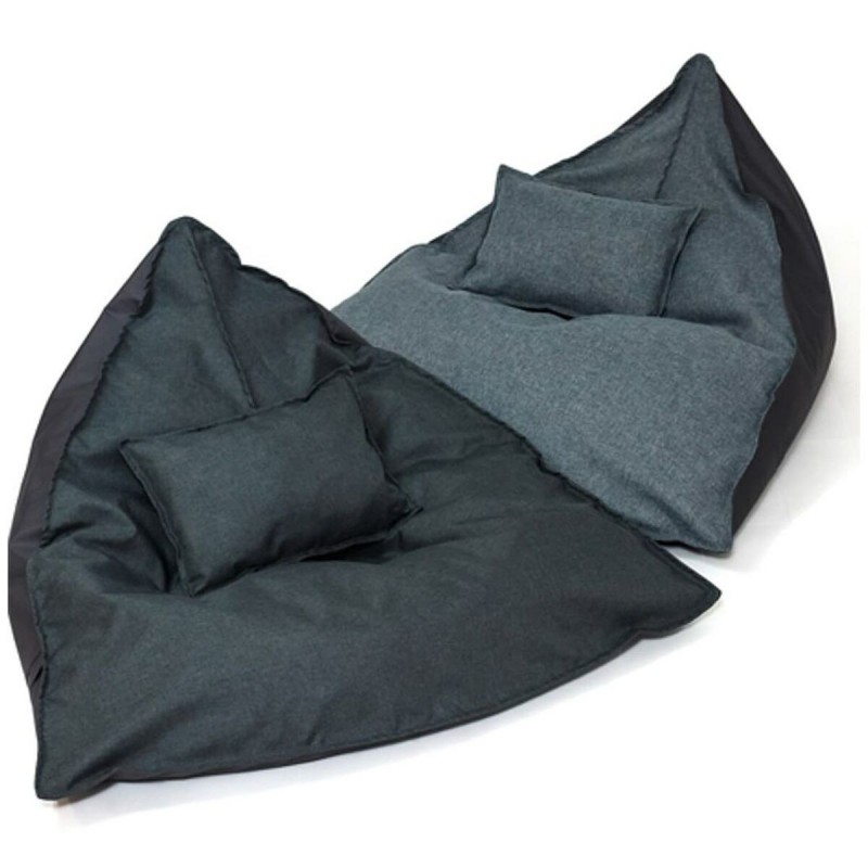 Puff GO GIFT Grigio Oxford tejido antidesgarros