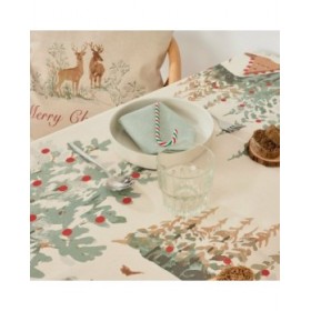 Tovaglia antimacchia Belum Christmas Deer Multicolore