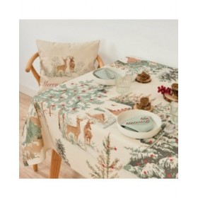 Tovaglia antimacchia Belum Christmas Deer Multicolore
