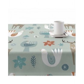 Tovaglia in resina antimacchia Belum Merry Christmas Multicolore 100 x 150 cm