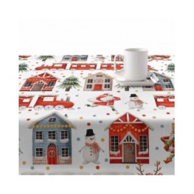 Tovaglia in resina antimacchia Belum Merry Christmas Multicolore 300 x 150 cm