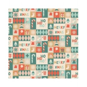 Tovaglia in resina antimacchia Belum Merry Christmas Multicolore 100 x 150 cm