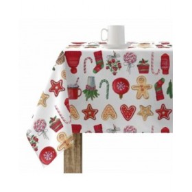 Tovaglia in resina antimacchia Belum Merry Christmas Multicolore 150 x 150 cm