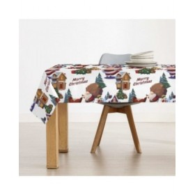 Tovaglia in resina antimacchia Belum Papa Noel Multicolore 200 x 150 cm