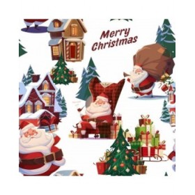Tovaglia in resina antimacchia Belum Papa Noel Multicolore 200 x 150 cm