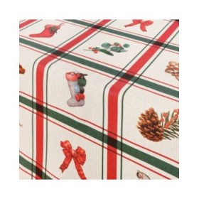 Tovaglia in resina antimacchia Belum Scottish Christmas Multicolore 300 x 150 cm