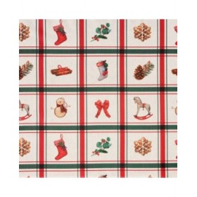Tovaglia in resina antimacchia Belum Scottish Christmas Multicolore 300 x 150 cm