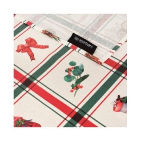 Tovaglia in resina antimacchia Belum Scottish Christmas Multicolore 300 x 150 cm