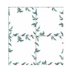 Tovaglia in resina antimacchia Belum White Christmas Multicolore 100 x 180 cm