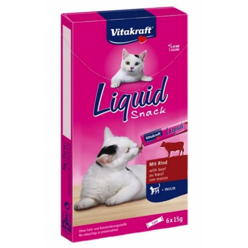 Spuntino per Cat Vitakraft Liquid-Snack Carne di vitello