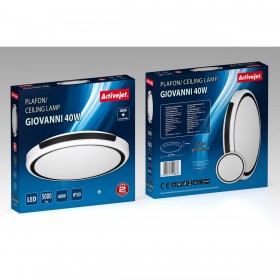 Lampadario Activejet AJE-GIOVANNI 40W Bianco Nero 80 (4000 K)