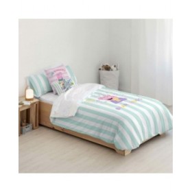 Copripiumino Peppa Pig Bear Hugs Multicolore 175 Fili 180 x 220 cm