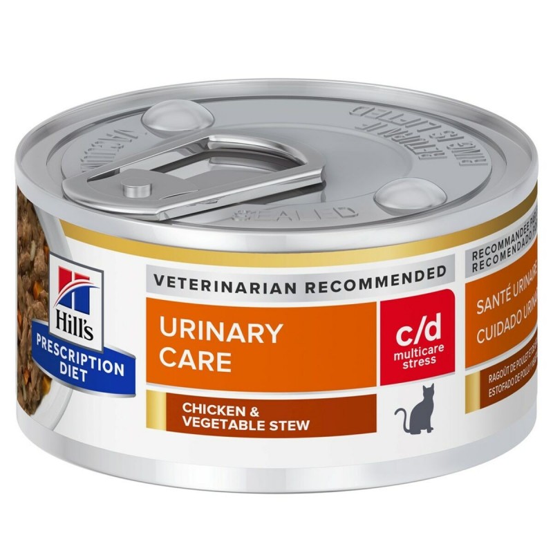 Cibo per gatti Hill's Feline c/d Urinary Stress Stews Pollo Maiale 82 g